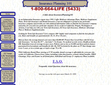 Tablet Screenshot of insuranceplanning101.com